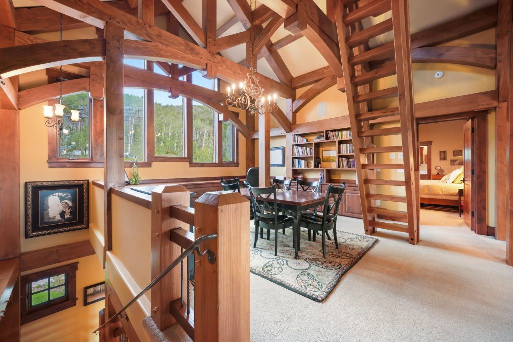 The timber-frame gathering room