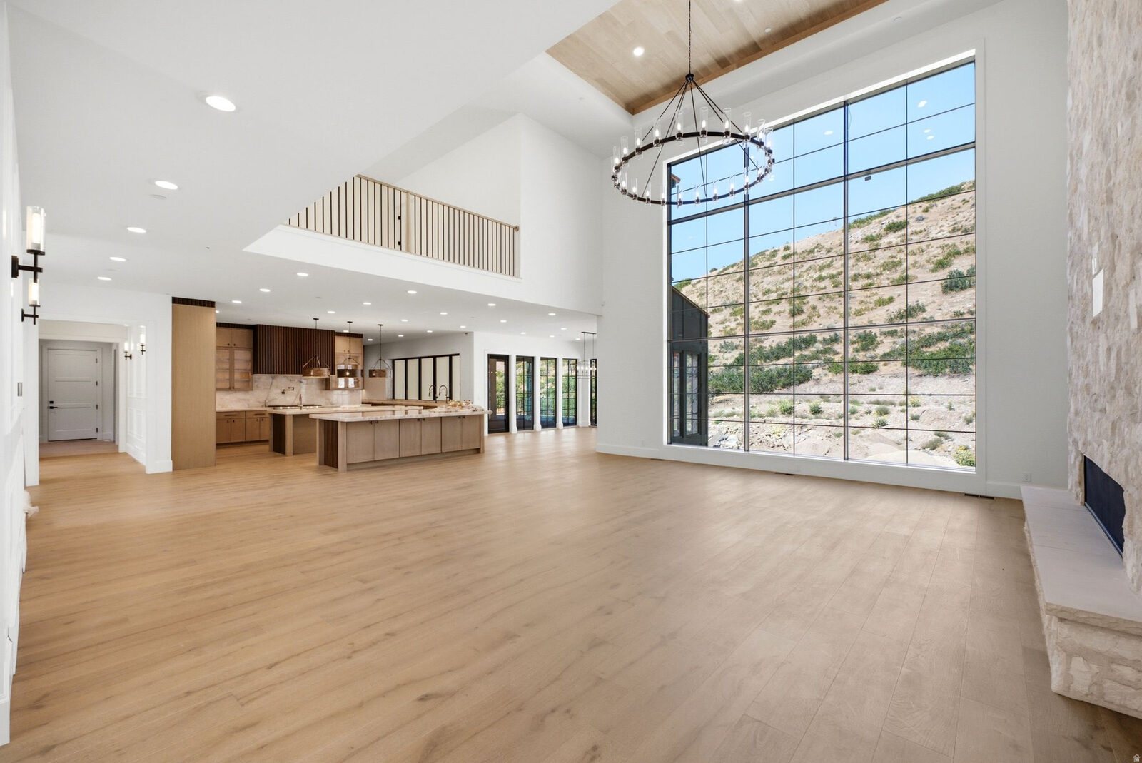 Two-story great room at 1677 N Elk Ridge Lane