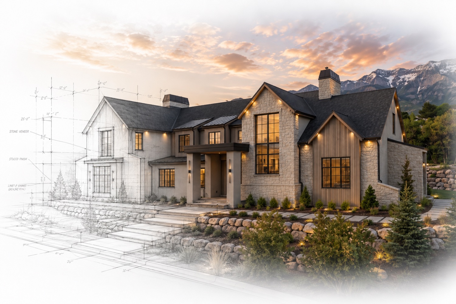 Paraíso at Elk Ridge — concept rendering of the front elevation